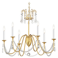 Maxim Lighting Plumette Gold Leaf Chandelier
