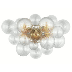 Julie Neill Talia Sconce in Burnished Silver Leaf by VC Signature