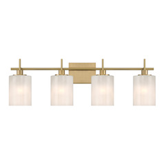 Meridian Natural Brass Bathroom Light