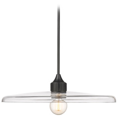 Paloma Matte Black Pendant by Z-Lite
