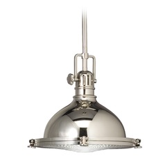 Hatteras Bay 11.75-Inch Pendant in Polished Nickel by Kichler Lighting