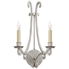 E.F. Chapman Oslo Sconce in Silver Leaf by Visual Comfort Signature