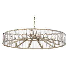 Odeon Golden Silver Chandelier by Maxim Lighting