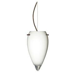 Besa Lighting Juli Bronze LED Mini-Pendant Light with Teardrop Shade