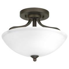 Laird Antique Bronze 2-Light Semi-Flush Mount by Progress Lighting