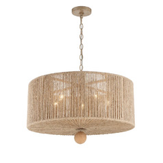 Jessa 5-Light Chandelier in Burnished Silver by Crystorama Lighting