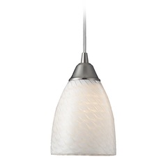 Arco Baleno Satin Nickel Mini-Pendant Light  - Includes Recessed Adapter Kit