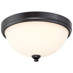 Shadowglen Lathan Bronze with Gold Flush Mount by Minka Lavery