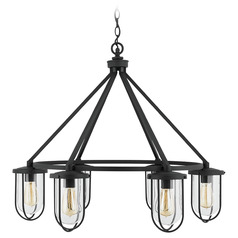 Corbin 32-Inch Outdoor Chandelier in Black by Capital Lighting