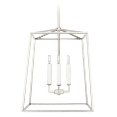 Thea 4-Light Polished Nickel Pendant by Capital Lighting