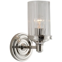 Alexa Hampton Ava Sconce in Polished Nickel by Visual Comfort Signature