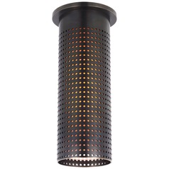 Kelly Wearstler Precision Flush Mount in Bronze by Visual Comfort Signature