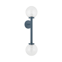 Sia Wall Sconce in Slate Blue by Mitzi by Hudson Valley