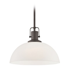 Nautical Pendant Light Bronze Finish 13-Inch Wide