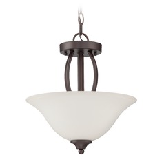 Northlake 14-Inch Aged Bronze Semi-Flush Mount by Craftmade Lighting