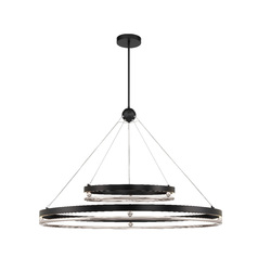 Grand Illusion 49-Inch LED Pendant in Coal & Nickel by Metropolitan