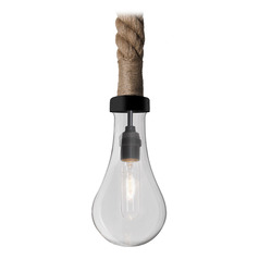 Besa Lighting Dash Black Mini-Pendant Light with Teardrop Shade