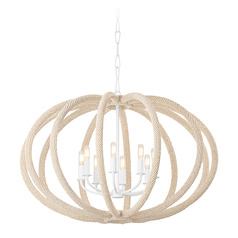 Hudson Valley Lighting Lewiston White Plaster LED Chandelier