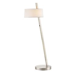 Satin Nickel Floor Lamp with Drum Shade