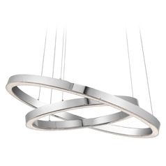 Opus 24.50-Inch Chrome LED Pendant by Elan Lighting