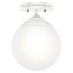 Hepburn Matte White Semi-Flush Mount by Hunter Fan Company