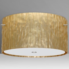 Besa Lighting Tamburo Satin Nickel LED Semi-Flushmount Light