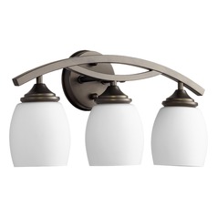 Oiled Bronze Bathroom Light by Quorum Lighting