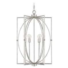 Oran 6-Light Antique Silver Pendant by Capital Lighting