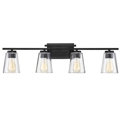 Calhoun 32-Inch Black Bathroom Light by Savoy House