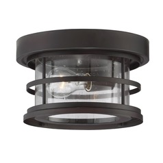 Barrett Outdoor Flush Mount in Black by Savoy House