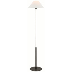 Visual Comfort Signature Collection Hackney Bronze Floor Lamp with Coolie Shade