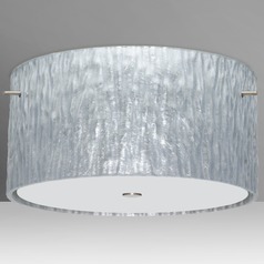 Besa Lighting Tamburo Satin Nickel LED Semi-Flushmount Light