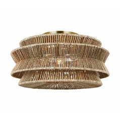 Chapman & Myers Antigua Semi-Flush Mount in Brass by VC Signature
