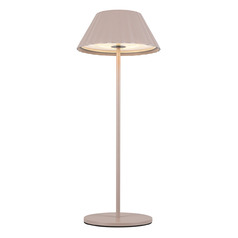 Kuzco Lighting Zola Moonstone Gray LED Table Lamp with Empire Shade