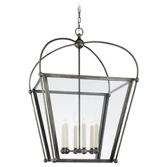 E.F. Chapman Riverside Square Lantern in Bronze by Visual Comfort Signature