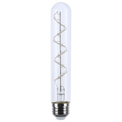 6W T9 2700K Clear Flex Gray Coil Filament LED Light Bulb by Satco
