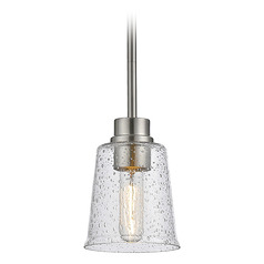 Bohin Brushed Nickel Mini Pendant by Z-Lite