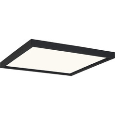 Outskirts 15-Inch LED Flush Mount in Earth Black by Quoizel Lighting
