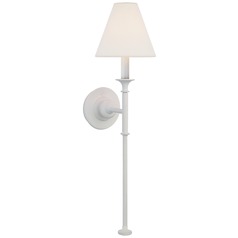 Thomas OBrien Piaf Tail Sconce in Plaster White by Visual Comfort Signature