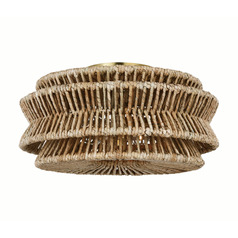 Chapman & Myers Antigua Semi-Flush Mount in Brass by VC Signature