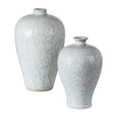 Currey and Company Nanjing Light Blue Vase