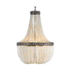 Hedy Cream Chandelier in Pyrite Bronze/Cream/Gray by Currey & Company