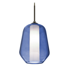 Besa Lighting Link Bronze Mini-Pendant Light with Bowl / Dome Shade