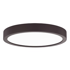 Flat LED Light Surface Mount 8-Inch Round Bronze 3000K 1199LM