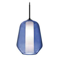 Besa Lighting Link Black LED Mini-Pendant Light with Bowl / Dome Shade