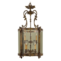 Pendant with Clear Glass in Antique Bronze Patina by Metropolitan Lighting