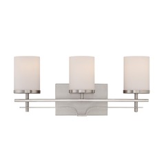 Colton 20.50-Inch Satin Nickel Bathroom Light by Savoy House