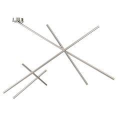 Crossroads Satin Nickel LED Semi-Flush Mount by Eurofase Lighting