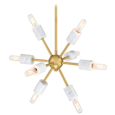 Designers Fountain Star Dust Brushed Gold Chandelier