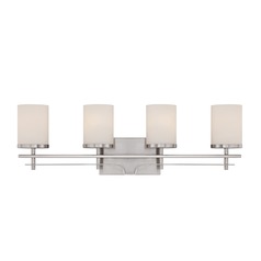 Colton 28.50-Inch Satin Nickel Bathroom Light by Savoy House